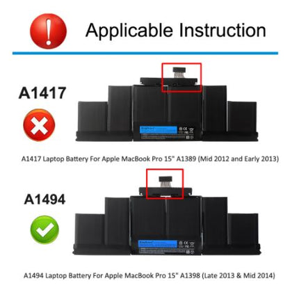 MacBook Pro 15" Retina (Late 2013-Mid 2014) Battery Replacement A1494