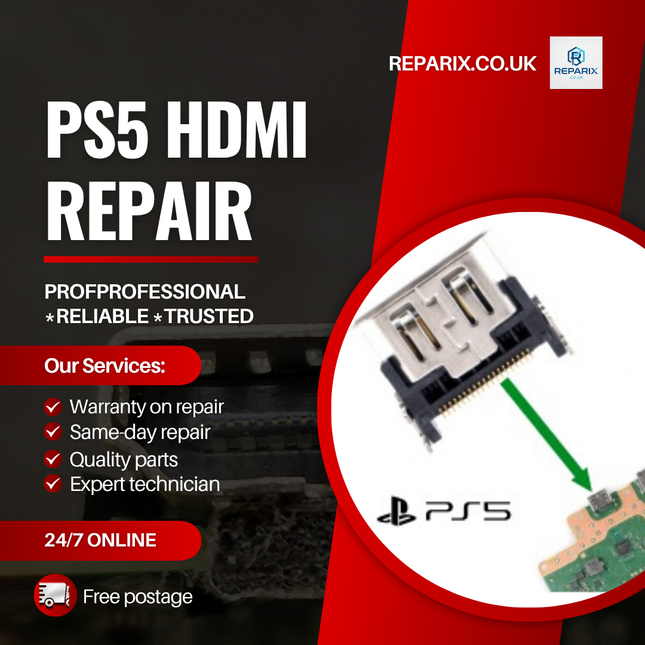 PS5 HDMI Port Replacement Service | Fast Mail-In Repair (UK)