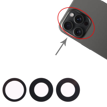 For iPhone 15 Pro Max 3 in 1 Back Camera Lens, For iPhone 15 Pro Max