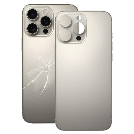 For iPhone 16 Pro Easy Replacement Big Camera Hole Glass Back Battery Cover, For iPhone 16 Pro(Not Disassemble)