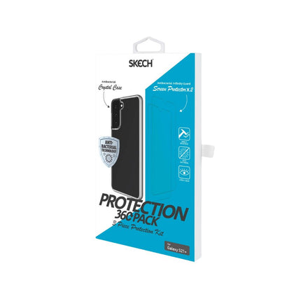 Samsung Galaxy S21 Plus Skech 3 Piece Kit (2 Film Screen Protectors + Clear Case)
